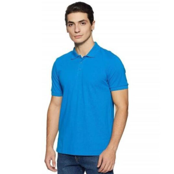 Adidas Polo Poly Cotton T Shirt BS0685 Blue