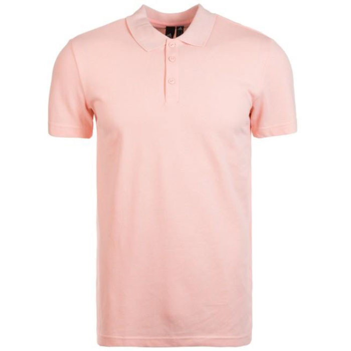 Adidas Polo Poly Cotton T Shirt HI5592 Haze Coral | Office Gifts