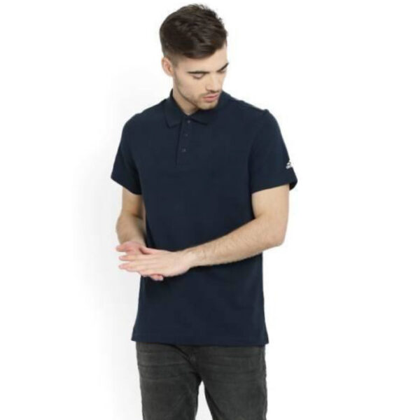 Adidas Polo Poly Cotton T Shirt HI5594 Navy