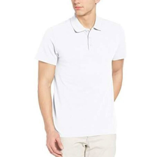 Adidas Polo Poly Cotton T Shirt HI5595 White