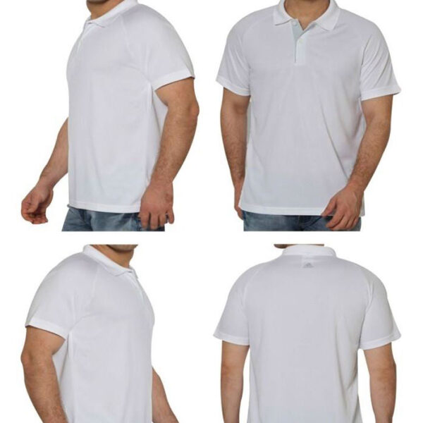 Adidas Polo T Shirt White