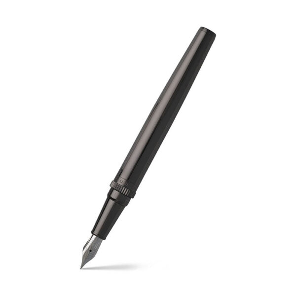 Hugo Boss Gear Metal Dark Chrome Fountain Pen