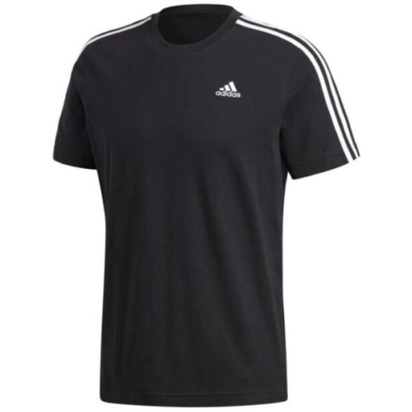 Adidas Round Neck Poly Cotton T Shirt S98717 Black