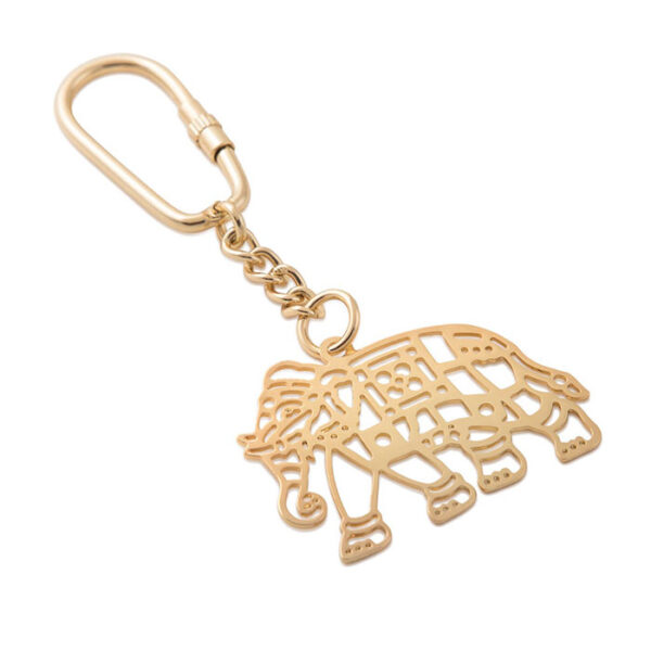 Anand Prakash KCE Keychain Electroplated Elephant New – Golden