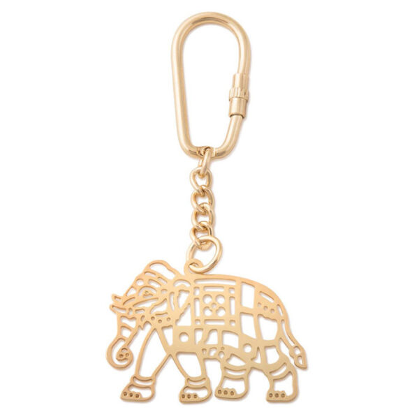 Anand-Prakash-KCE-Keychain-Electroplated-Elephant-New-–-Golden1