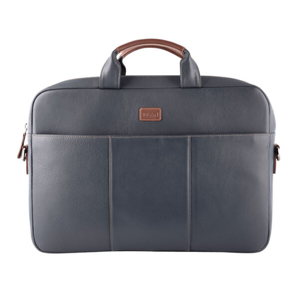 Elan Leather Executive Laptop Bag Blue