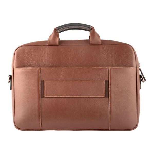 Elan Leather Executive Laptop Bag Brown