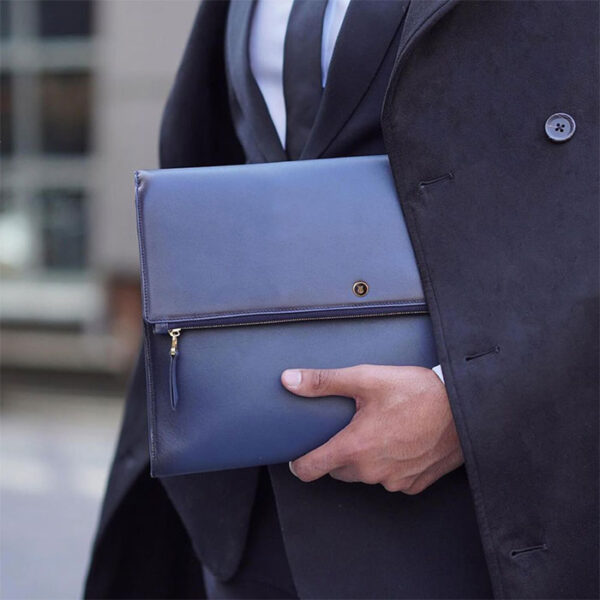 Lapis Bard Ducorium Bexley 13Inch Laptop Sleeve with Shoulder Strap – Blue