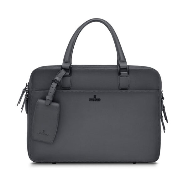 Lapis Bard Ducorium Leather Chester 14-inch Laptop Business Bag - Graphite