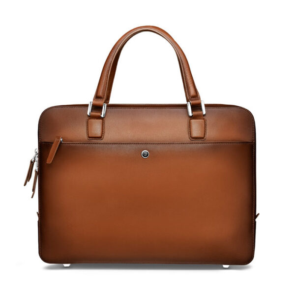 Lapis Bard Ducorium Spencer 14-inch Slim Laptop Business Bag - Cognac