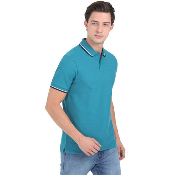 Marks-&-Spencer-Polo-Aqua-T-Shirts-I-100%-Cotton-Plain1