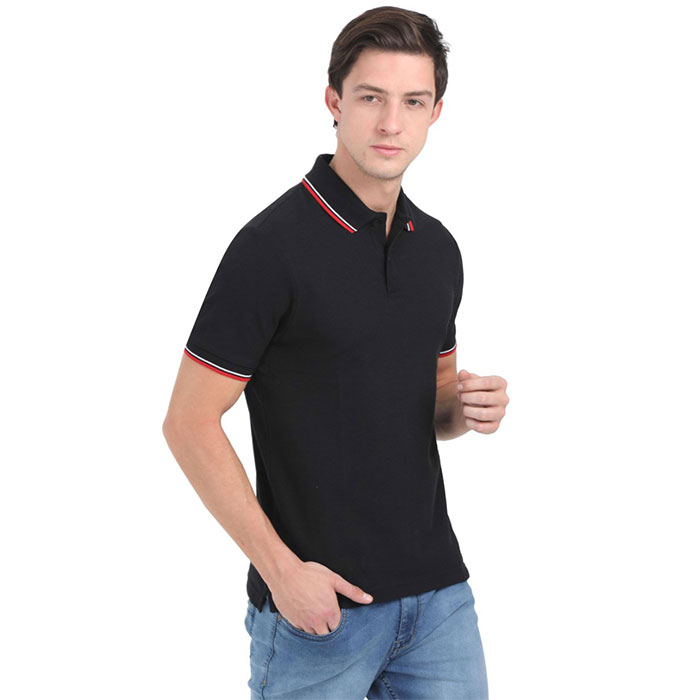 M&S Cotton Polo T-Shirts Black | Corporate Gifts for Employees