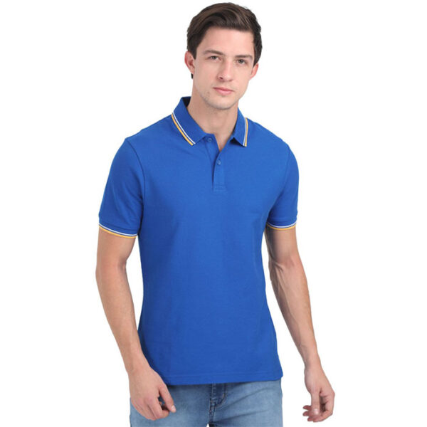 M&S Cotton Polo T-Shirts Royal Blue