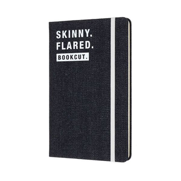 Moleskine Denim Large Hard Cover 'Skinny Flared' Notebook (Ruled) - Blue