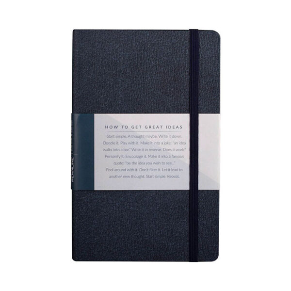 Pennline A5 Size Textured Hard Cover Notebook (Ruled) – Marine