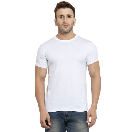 Scott Basic Round Neck T Shirt White