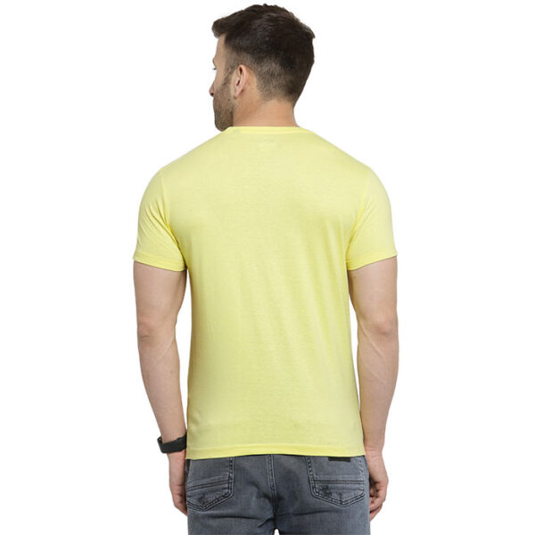 Scott Bio Wash Round Neck T Shirt Lemon Yellow