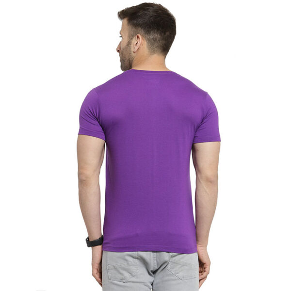 Scott Bio Wash Round Neck T Shirt Purple