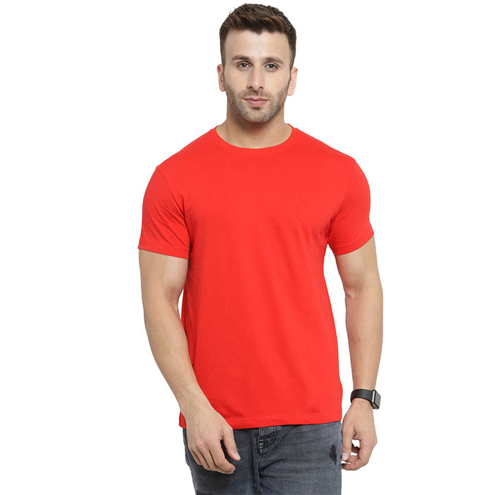Scott Bio Wash Round Neck T Shirt Red | Gifts for Employees