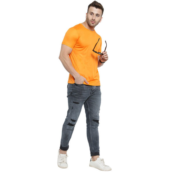 Scott Dry Fit Round Neck T Shirt Orange