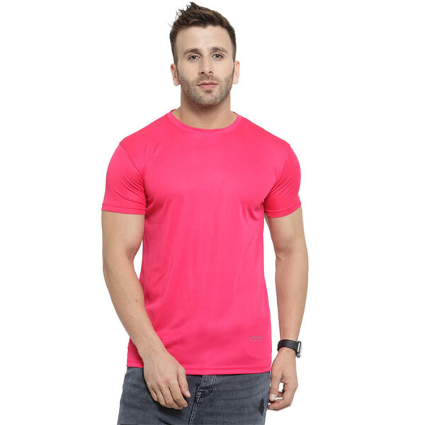 Scott Dry Fit Round Neck T Shirt Pink