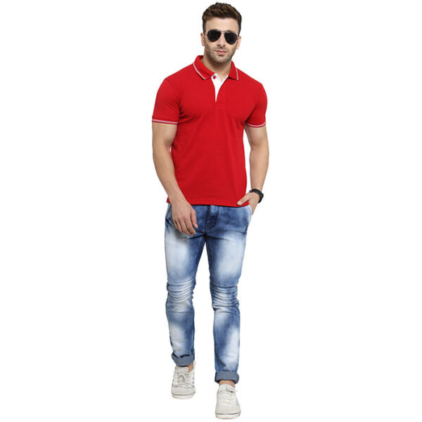 Scott-Green-Polo-T-Shirt-Red-With-White2
