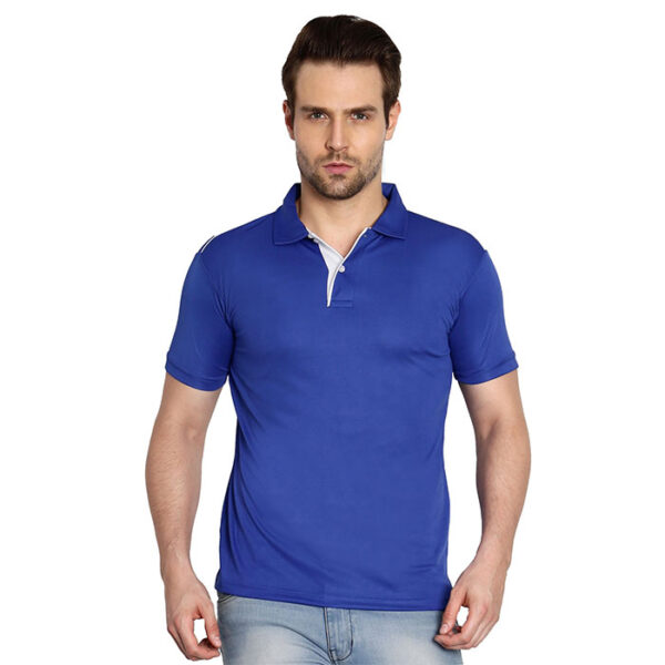 Scott I Dry Polo T Shirt Royal Blue With White