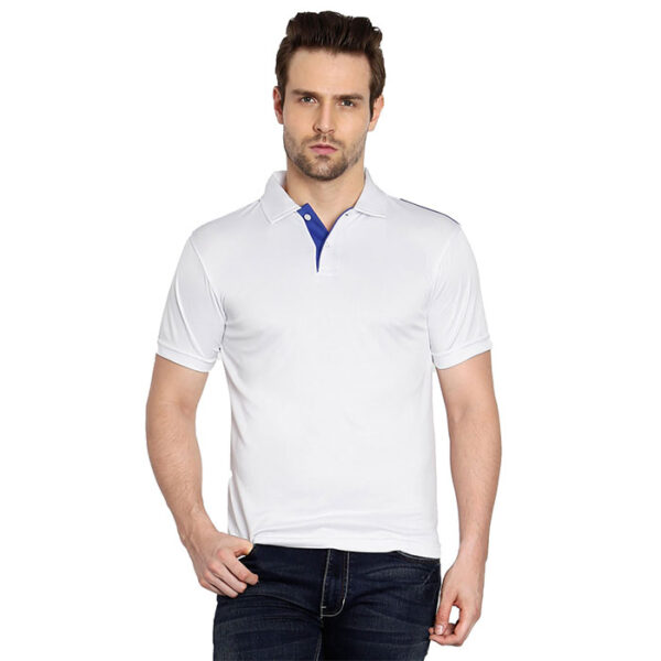 Scott I Dry Polo T Shirt White With Royal Blue