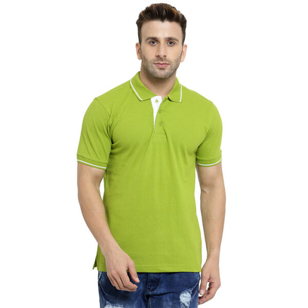 Scott Organic Polo T Shirt Apple Green