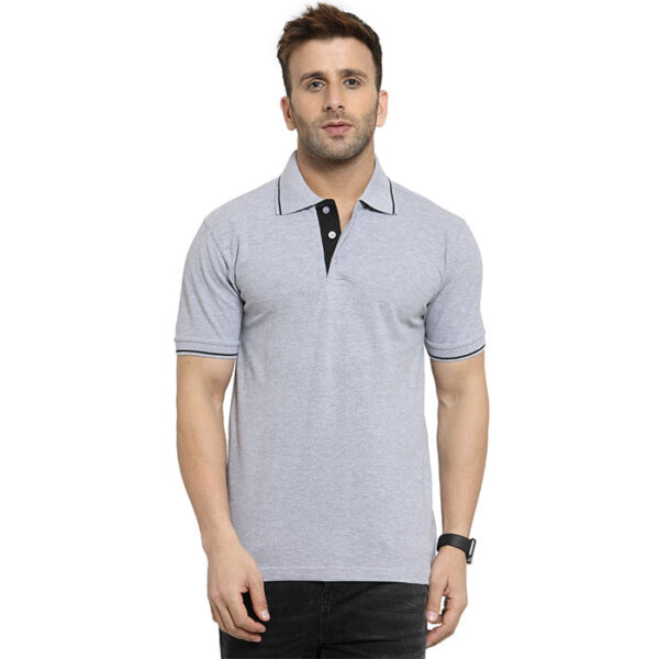 Scott Organic Polo T Shirt Melange