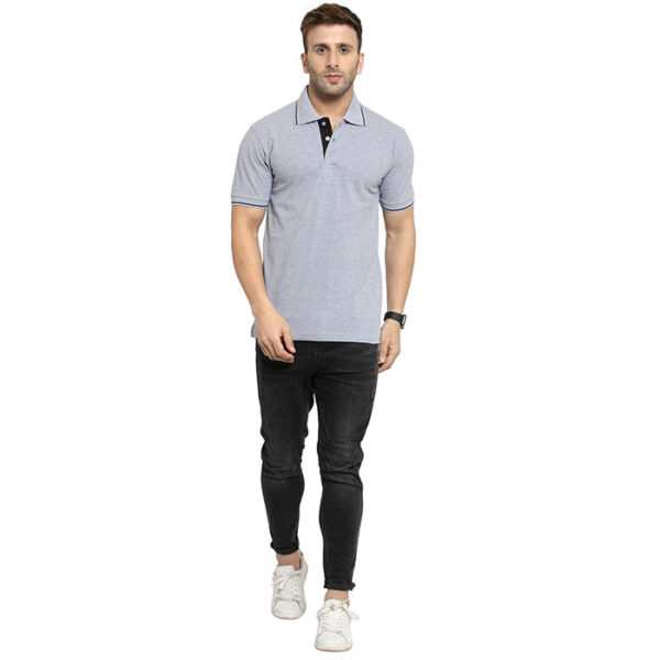 Scott Organic Polo T Shirt Melange