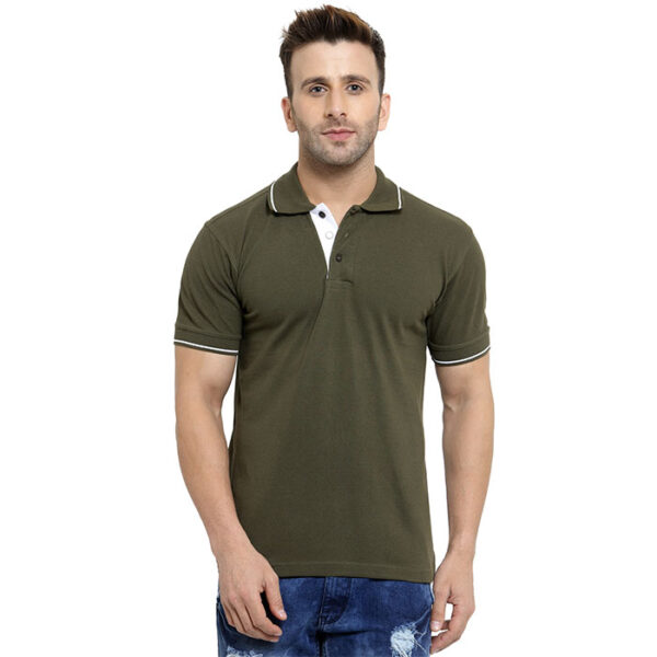 Scott Organic Polo T Shirt Military Green
