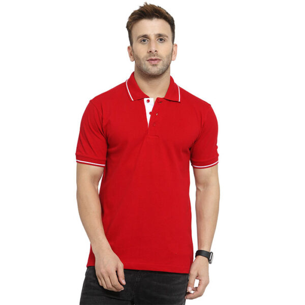 Scott Organic Polo T Shirt Red