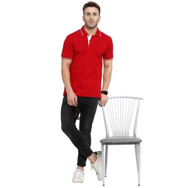 Scott Organic Polo T Shirt Red