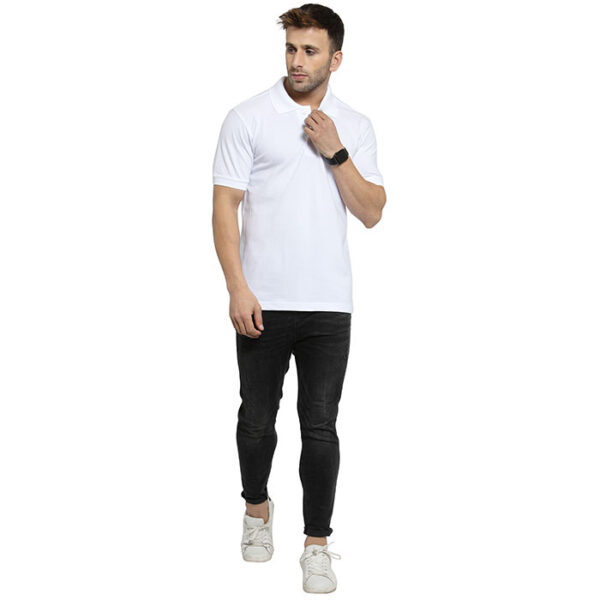 Scott Organic Polo T Shirt White