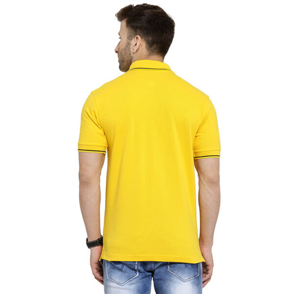 Scott Organic Polo T Shirt Yellow