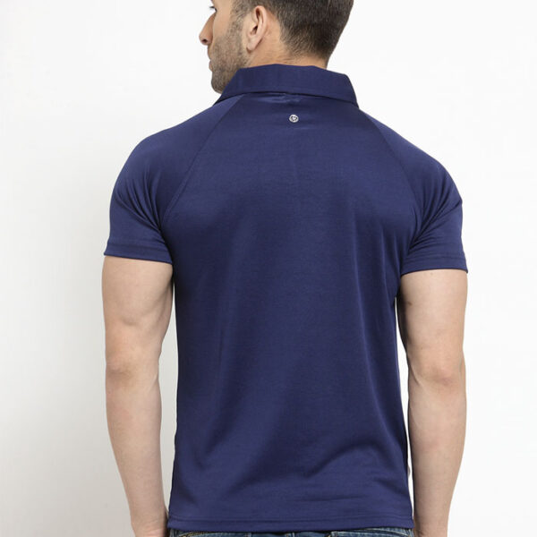 Scott SCK Polo T Shirt Navy Blue With White