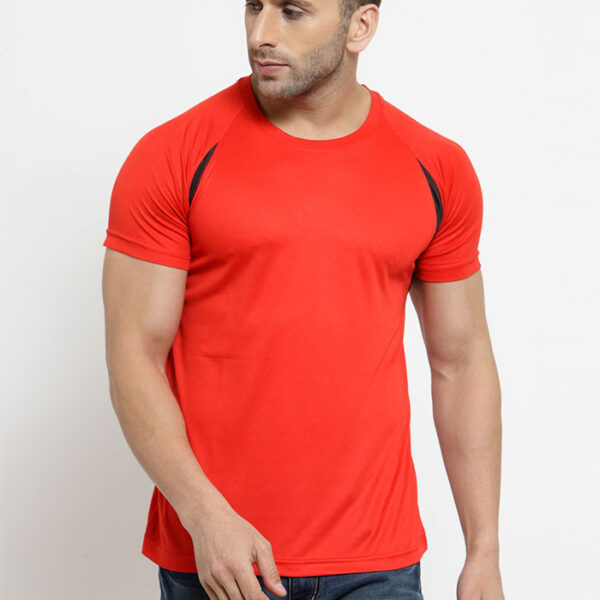 Scott SCK Round Neck T Shirt Red With Black