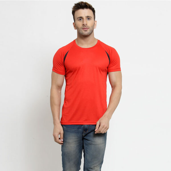 Scott SCK Round Neck T Shirt Red With Black