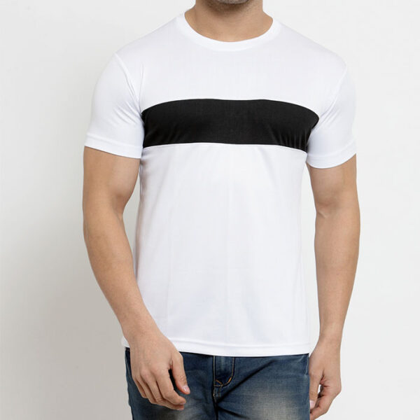Scott SCK Round Neck T Shirt White With Black
