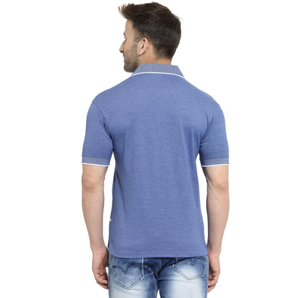 Scott Spark Polo T Shirt Blue Melange