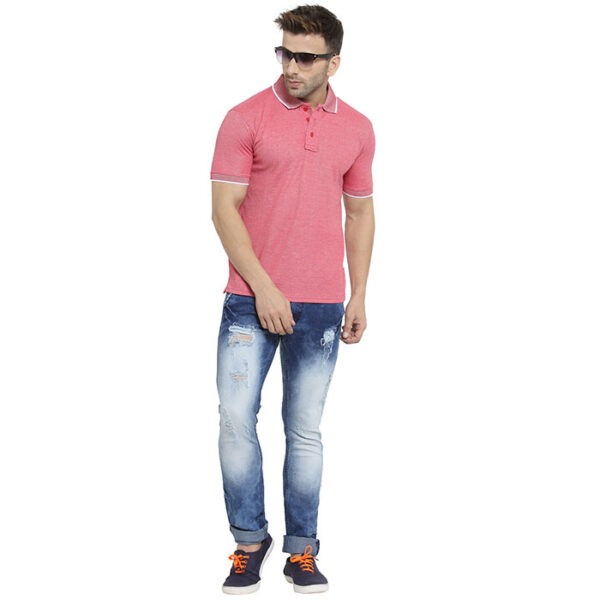 Scott-Spark-Polo-T-Shirt-Pink-Melange2