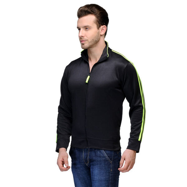 Scott Stripe Jacket Black With Green