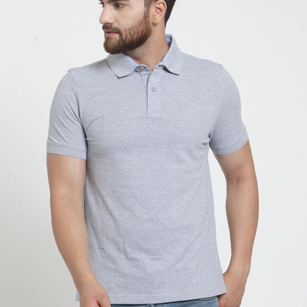 Scott TMY Polo T Shirt Grey Melange