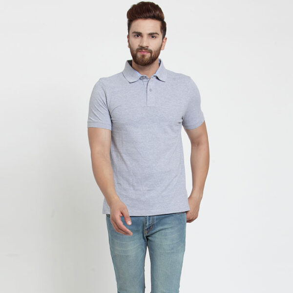 Scott TMY Polo T Shirt Grey Melange