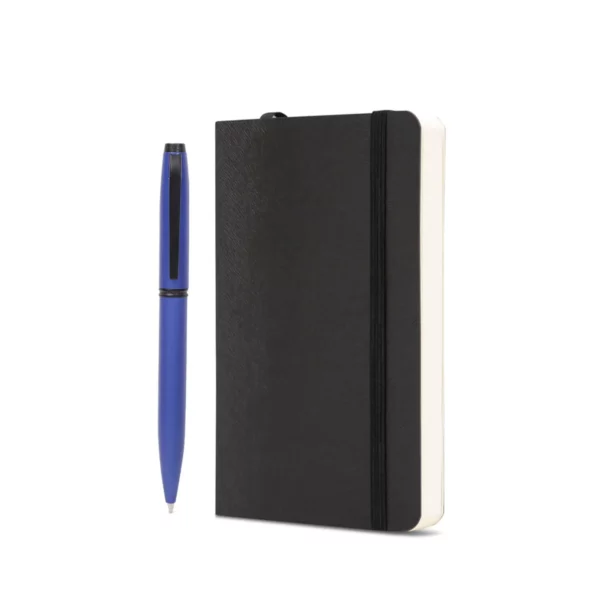 Giftset Pennline Atlas Blue Pen Notebook Pic 1