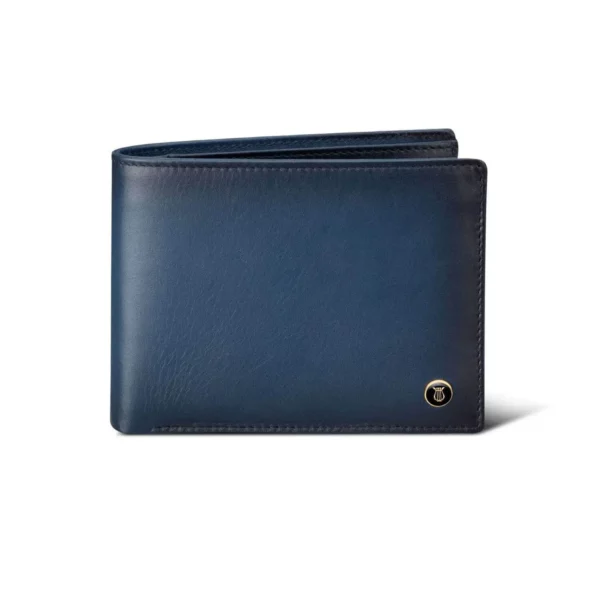 Lapis Bard Bi Fold Wallet Blue Pic 1