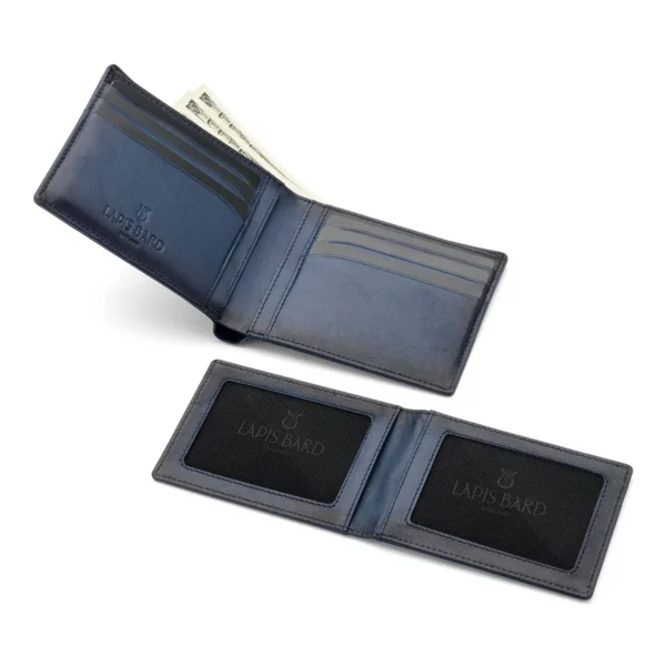 Lapis Bard Bi Fold Wallet Blue Pic 2