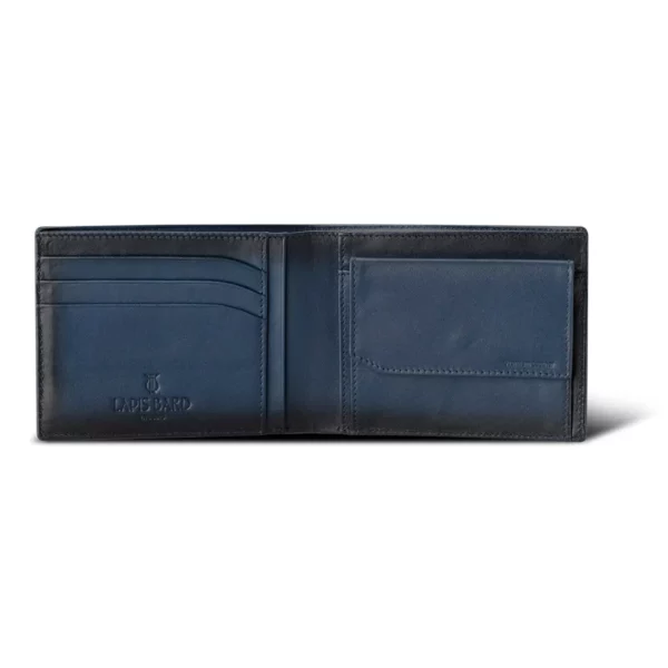 Lapis Bard Bi-fold Wallet with Coin Pocket Blue Pic 2